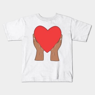 Heart in hands Kids T-Shirt